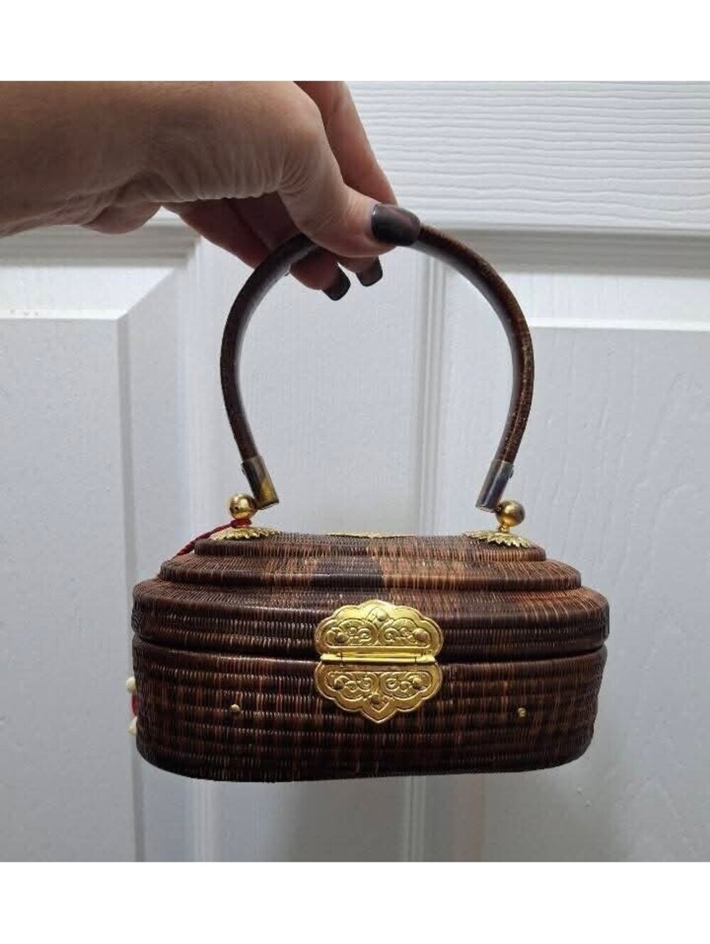 Vtg Thai Yan Lipao Woven Purse